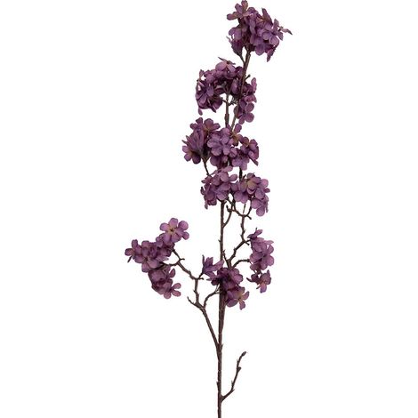 Fleur artificielle branche décorative en plastique violette pour vase 10 x 7 x 98 cm - PANGIVO (1/2)