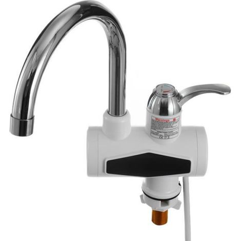Robinet Chauffe-Eau Instantané - 3000 W - Affichage LED Température - 220 V - Cuivre + ABS - IPX4 - Rotation 360° - 1 Pièce (1/4)