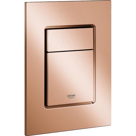 GROHE Skate Cosmopolitan S 37535 2-Mengen / Start & Stopp placa de actuador de inodoro brillante oro rosa