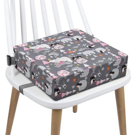 Réhausseur De Siège Enfant - 33 x 33 x 8 cm - Polyesther Et Mousse Haute Densité - Pour Table Familiale Et Déplacement - 1 Pièce (1/4)