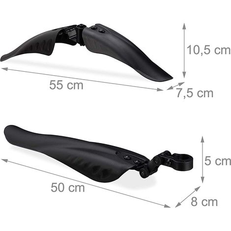 Schutzblechset für 24-28 Zoll Mountainbikes, Spritzschutz vorne und hinten (1/5)