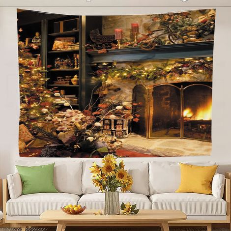 Wandteppich, farbenfroher, cooler Wandteppich für Schlafzimmer, Hintergrundstoff zur Heimdekoration 100x75cm (1/5)
