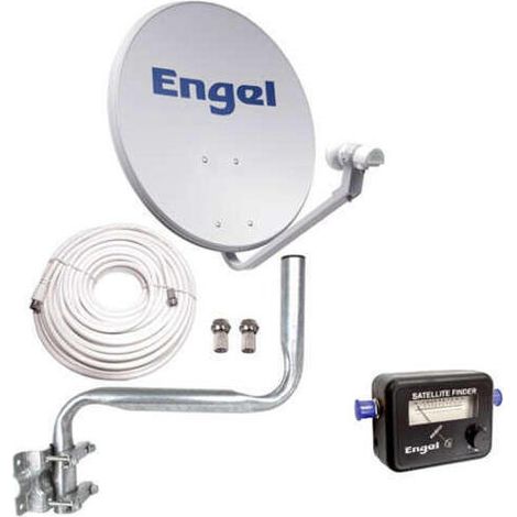 Kit instalación antena satélite Engel an0432e cable 20m conectores