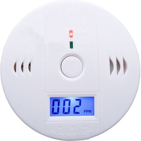 Carbon monoxide detector with LED display / Electronic sensor, Carbon monoxide alarm detector, 20000PPM (1/5)