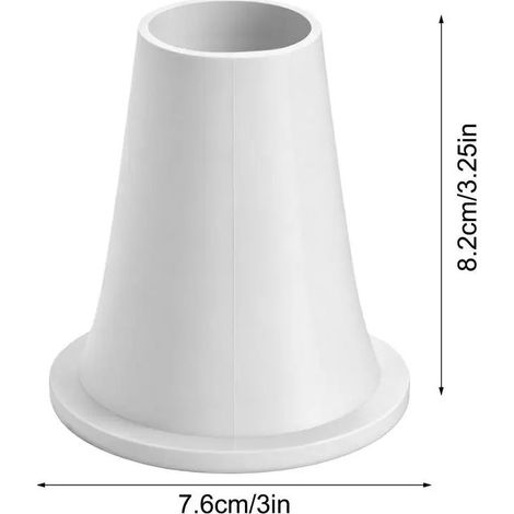 Accessoires de piscine (Blanc) Réducteur de cône de piscine en caoutchouc étanche, pièce de rechange, adaptateur réducteur pour skimmer de nettoyeur de piscine, pour jardin, terrasse ou patio extérieu (1/5)
