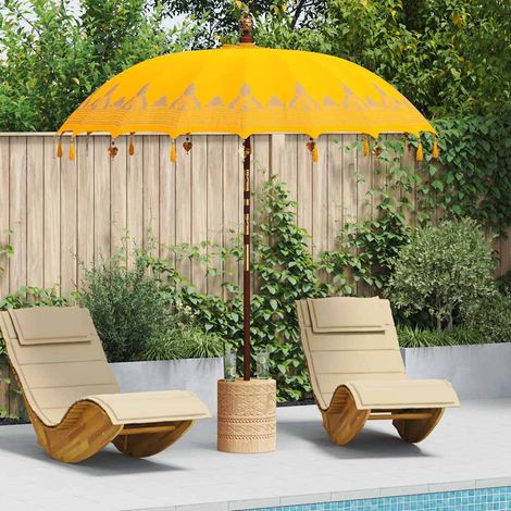 Balinese Parasol Yellow (210-220) x 260 cm vidaXL (1/5)