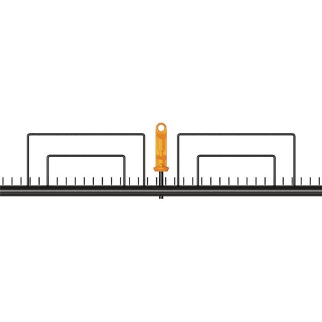 FISKARS Rasenrechen OneClick Arbeitsbreite 570 mmZinkenlänge 90 mm 35 Zinken