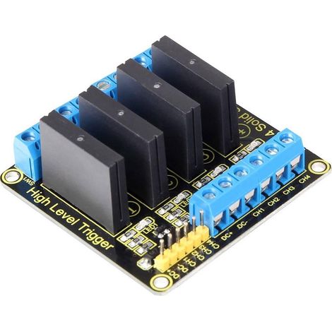 Joy-iT SBC-SSR01 módulo relé negro para electricidad
