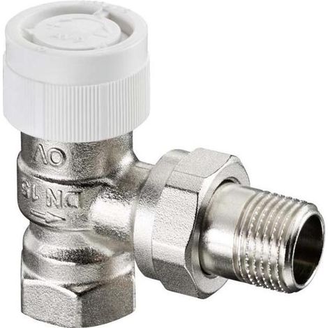 Oventrop Thermostatventil Baureihe AV 9 DN 15, Eck, Messing vernickelt