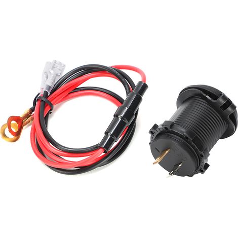 Wasserdichter 4,2-A-USB-Doppelanschluss-Ladegerät für Auto, Motorrad, Boot – 12–24 V DC, Grün