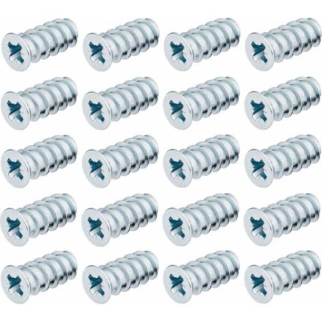 20x vis euro varianta tête fraisé cruciforme PZ2 perçage Ø 5 mm x longueur 8mm meuble bois fixation (1/2)