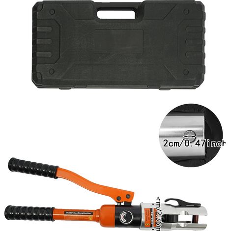 Pince à sertir, Ensemble d'outils de presse hydraulique, 7 mâchoires de sertissage, Orange (1/2)
