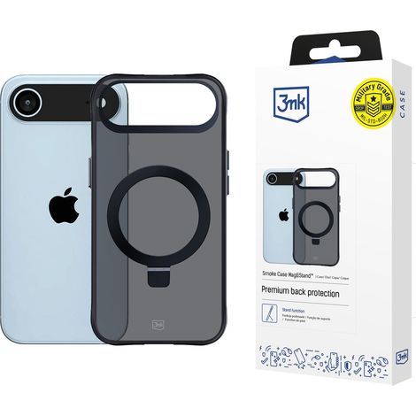 Custodia per iPhone Air 3mk Smoke con supporto e magnete (1/5)