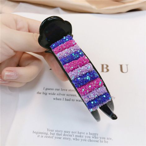 Épingles à cheveux arc-en-ciel pour frange, pinces crabe mode pour femmes et filles, accessoires cheveux, cadeaux anniversaire mariage fête. (1/5)
