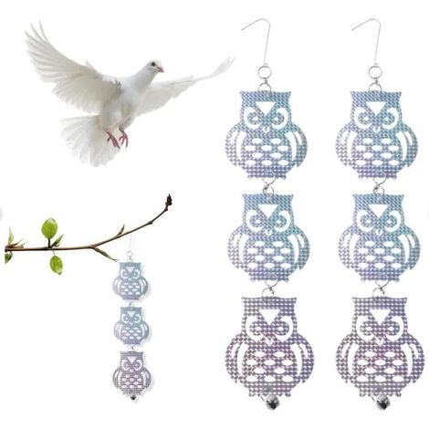 2Pcs Répulsif Oiseaux,Barre Effaroucheur Oiseaux,Répulsif Oiseaux Réfléchissant pour Eloigner Pigeon Moineau Corbeaux (1/4)