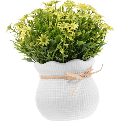 Plantes en Pot Artificielles Bonsaï Jaune en Mousse PP PVC (1/5)