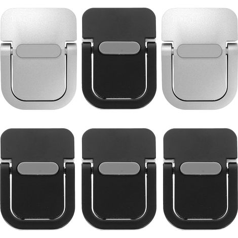 Lot de 6 Mini Supports pour Ordinateur Portable : rehausseurs Auto-adhésifs en métal pour Le Bureau, Les Voyages et la Maison - rehausseur de Clavier pour Une Utilisation Confortable (1/5)
