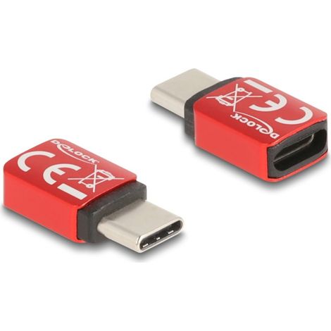 Delock USB 2.0 Adaptateur [1x USB-C® mâle - 1x USB-C® femelle] 60689