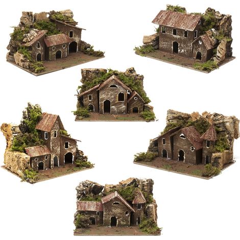 Gruppo Case cm 15x10 per Presepe 85997 (1/5)
