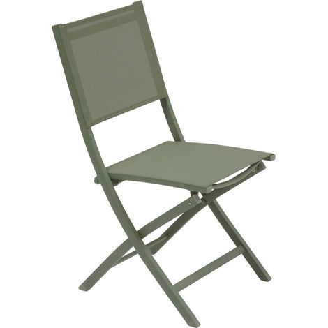 Set di 4 sedie da giardino essentia pieghevoli in alloro verde - Hespéride
