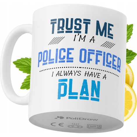 Lustige Kaffeetasse mit witzigem Textdesign für Polizisten – ideal für Geburtstage, Namenstage, Feiertage und besondere Anlässe. Hochwertige Tasse für Zuhause, Büro und Arbeit. Farbe: Weiß, 330 ml.