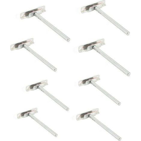 8 Pièces Fixation Étagères Murale Invisible - Diamètre 8mm- Supports Étagères Flottante (1/4)