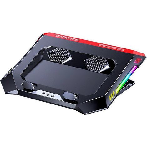 Support de radiateur pour PC portable 4500 tr/min, 7 angles d'inclinaison, avec éclairage RGB. (1/5)