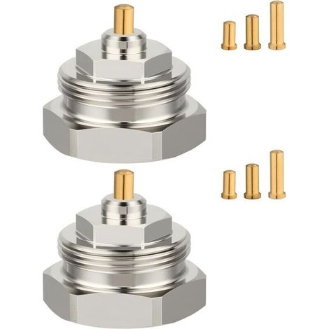 Lot de 2 adaptateurs de radiateur M30 x 1,0 vers M30 x 1,5 pour valves Oventrop 1011445 - Robinet thermostatique à filetage fin pour thermostat/vanne de chauffage (1/5)