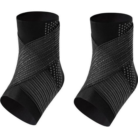 Cheville de sport (bande en silicone améliorée) Noir XXL Noir (1/3)