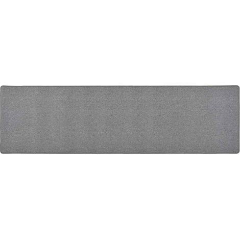 Tapis de salon Style Moderne - Tapis de couloir Gris foncé 80x300 cm BV256368 - BonneVie (1/5)