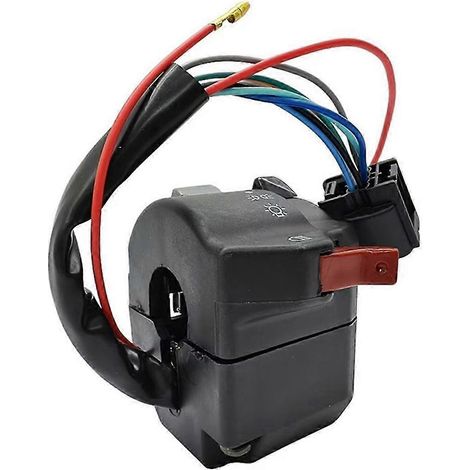 Interruptor izquierdo del manillar de la motocicleta: control de faros, intermitentes, luces antiniebla y claxon para Click 150. (1/4)