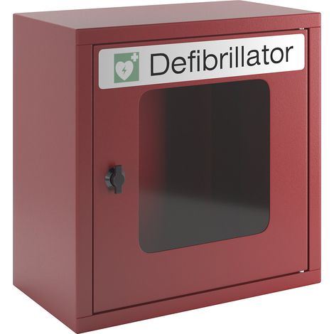Pavoy, Armoire pour défibrillateur, sans alarme, rouge feu (1/5)