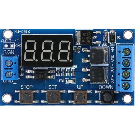 DC 5V--36V Trigger Cycle Delay Timer Switch Turn On Off Relay Module with LED Display