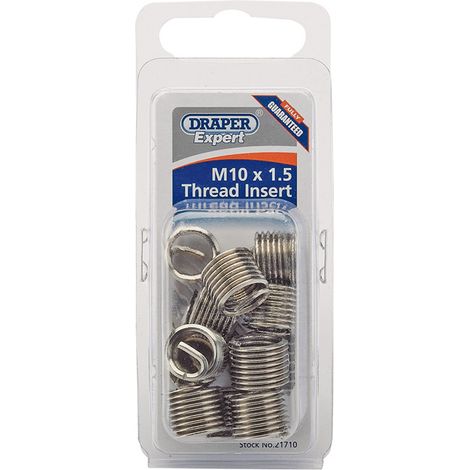 Draper Expert M10 x 1.5 Metric Thread Insert Refill Pack (12) (21710) (1/5)