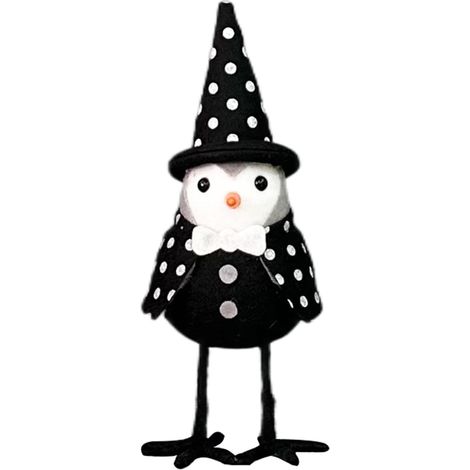 Oiseaux de décoration d'Halloween Corbeaux à plumes noires Corbeaux en plumes noires faites à la main Décorations d'Halloween effrayantes pour Halloween, figurines de corbeau noir