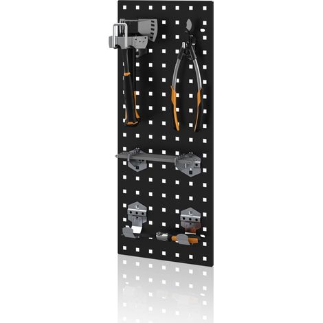 Panneau à outils pour porte noir, 270x684x10 mm: accessoires pour MEGAN