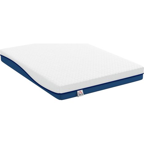 Matelas 140x190cm, matelas 2 personnes, mousse à mémoire de forme au thé vert, housse amovible lavable, fermeté moyenne (1/5)