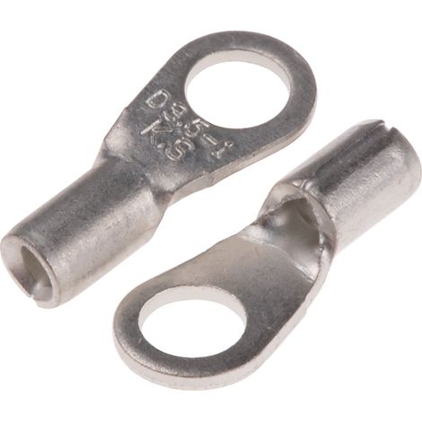 Cosses à œillet RS PRO, Non-isolé, 1.5mm², 6, 6mm