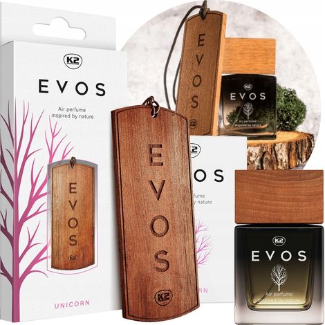 Colgante de fragancia de unicornio K2 evos + perfume PARA coche (1/5)