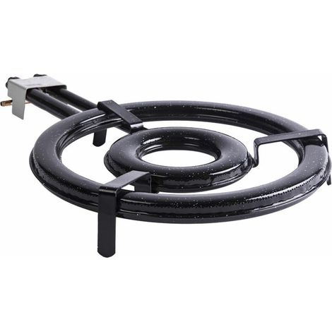 Vaello Brûleur à gaz noir pour paella robuste et réglable