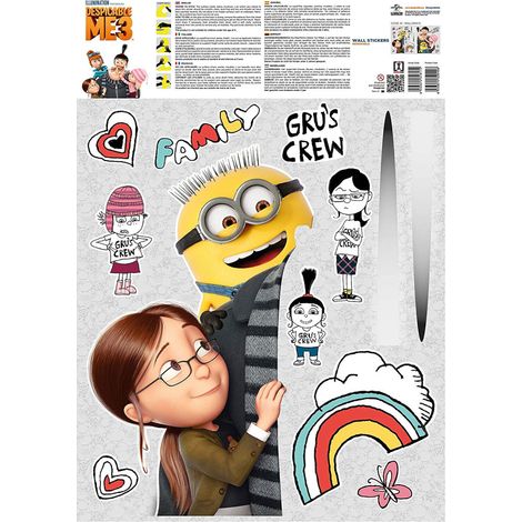 Stickers géant Famille Les Minions (1/3)