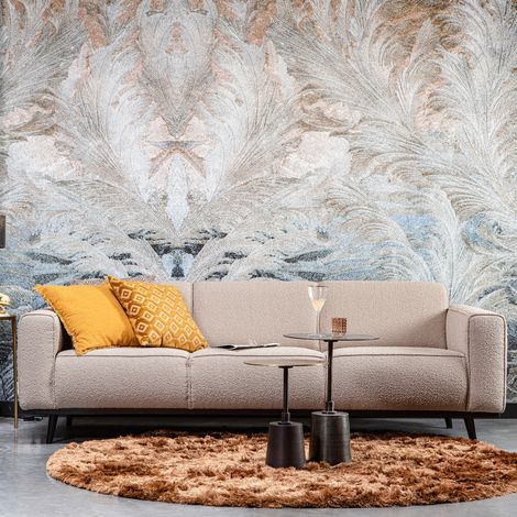 Canapé moderne en tissu 230cm STATEMENT - Beige (1/5)