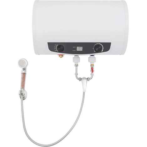 Calentador de agua eléctrico, plano horizontal, 35 litros, funcionamiento digital, calentador de agua para depósito, en la cocina, en el baño, en la lavandería, en el salón, automático, 2 kW (1/5)