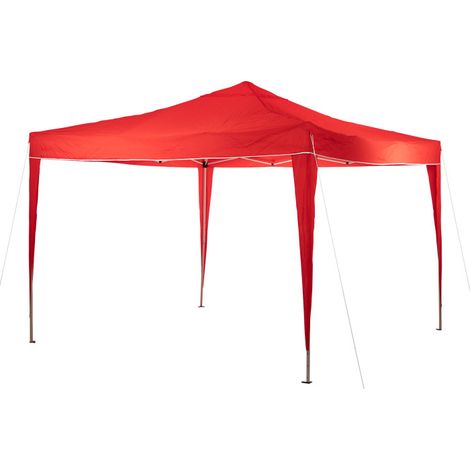 Tonnelle pliante/ pavillon pliable 3x3 m - Couleur rouge