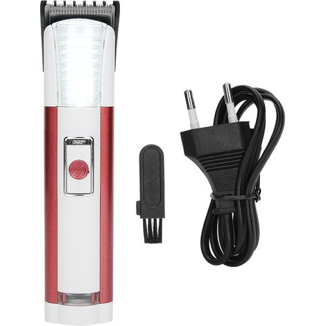Tondeuse à Cheveux Rechargeable Électrique, Machine de Coupe et Styling avec Prise EU 220V Rouge (1/5)