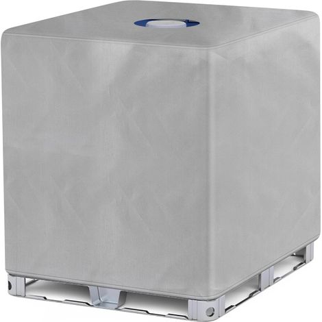 Bache pour Cuve 1000 l, 420D Réservoir d'eau Couvercle, Bâche de Protection Solaire pour réservoir d'eau de Pluie IBC, Anti-poussière Anti-UV, Housse de Protection, bâche de Protection (116 x 100 x 12 (1/5)