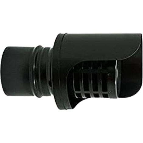 Pot de cheminée en acier peint en noir de 80 mm, étanche é la pluie
