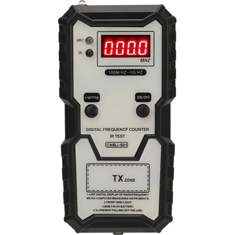 Hochpräziser Schlüsselanhänger-Frequenztester mit digitaler Anzeige – Präzise und zuverlässige Infrarot-Signalerkennung, 100 MHz bis 1 GHz