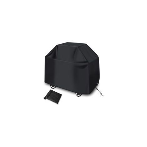 Telo di copertura per barbecue da esterno, copertura protettiva per barbecue, copertura per piastra per barbecue a gas, con rivestimento resistente all'acqua (147x61x117cm Nero) - Crezuo