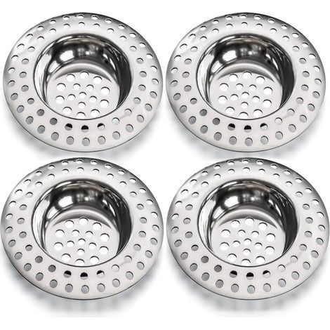 14 g Spülbecken-Sieb, 4er-Pack für alle Abflüsse, Küchenspülen-Sieb, Spülbecken-Sieb, Spülbecken-Sieb, Küchenspülen-Sieb (1/4)